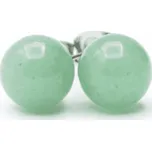 Milujeme Kameny Avanturín zelený - náušnice Ø 6 mm 190736
