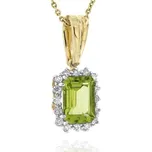 Zlatnictví U Kostela Diamantový přívěs s olivínem 819zž 827873486