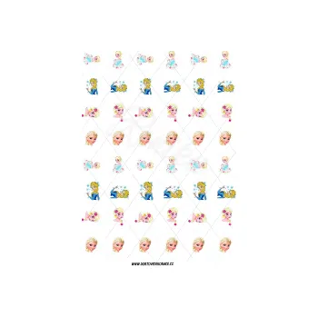 Jedlá dekorace na dort ELZA s116