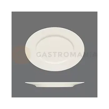 Oválný servírovací talíř s okrajem Purity, výška 21 mm | BAUSCHER, Purity