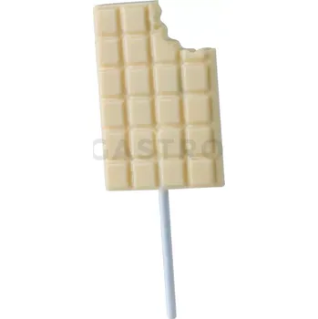 Čokoládová tyčinka Forma na čokoládové lízátka - čokoládová tabulka, 8 ks x30g, 50x75x9 mm - 20L003 | MARTELLATO, Lollipop
