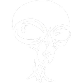 Samolepicí dekorace na vozidlo Mimozemšťan 1 samolepka na auto - růžová světlá / 7,5x10,5 cm