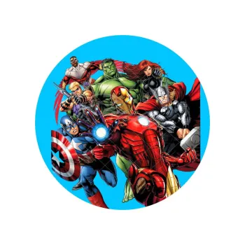 Jedlá dekorace na dort AVENGERS - modrá, VARIANTA Jedlý papír 1018