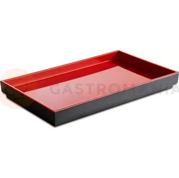 Tác z černo-červeného melaminu, 265x162 mm | APS, Asia Plus