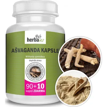 Přírodní produkt Herbavis Ašvaganda kapsle 380 mg 100 cps.