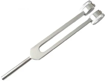 Gadget Terapeutická relaxační ladící vidlička se závažím 128 Hz 21,5 cm stříbrná