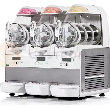 Barová židle Potrojný dávkovač pro mražené dezerty, smoothie, jemnou zmrzlinu, sorbety, jogurty 3x 6 l, 600x500x600 mm | BRAS, B-CREAM HD