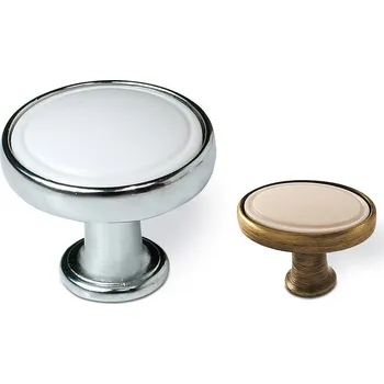 Nábytkové kování úchytka SIRO 1971-30 ZN1A4 chrom lesk, plast bílý