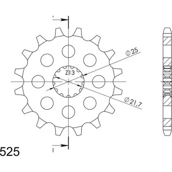 Řetězová sada pro motocykl SUPERSPROX Řetězové kolečko SUPERSPROX CST-520:15 15 zubů, 525