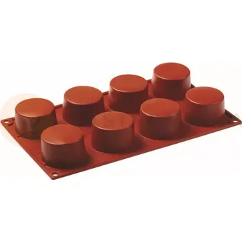Kuchyňská sůl Silikonová forma Formaflex na monoporce - 300x175 mm, 8 ks x 60x35 mm, 89 ml - FR017 | PAVONI, Cilindro