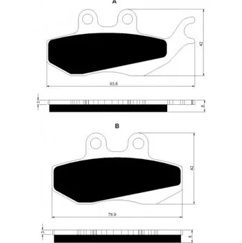 Brzda pro motocykl Přední brzdové destičky Goldfren Rieju RS-2 50 2003-2008 směs S3