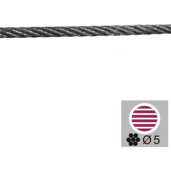 Zábradlí Nerezové zábradlí - lanko D5mm/25 m, AISI316