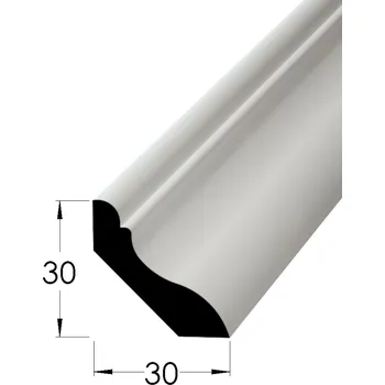 Podlahová lišta Podlahová lišta - P 3030 DB /100 30 x 30 x 1000 mm
