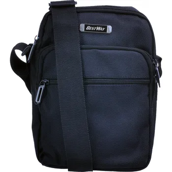 Pánská taštička cross Office Pro 40291-0100 černá šedé jezdce, BestWay - Fabrizio