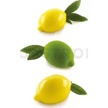 Výroba svíčky Sada forem pro přípravu chlazených dezertů - 4 ks, 120 ml, 88x61x44 mm - Limone & Lime 120 | SILIKOMART, 3D Fruits