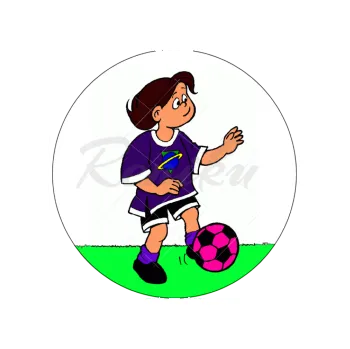 Jedlá dekorace na dort FOTBALISTKA, VARIANTA Jedlý papír 352