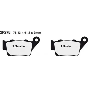 Brzda pro motocykl Zadní brzdové destičky Nissin Husqvarna WRE 125 1996 - 2013 směs ST