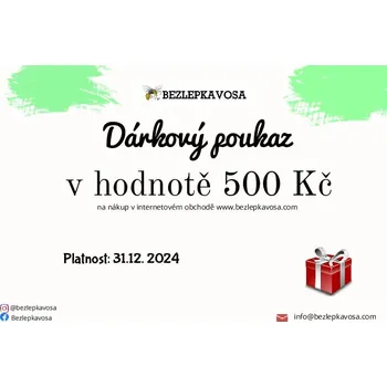 Dárkový potravinový koš Bezlepkavosa dárkový poukaz 500 Kč