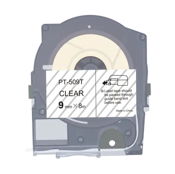 Max LM-509T, 9mm x 8m, průhledná kompatibilní páska