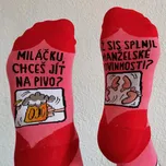 Veselé ponožky - Miláčku, chceš jít na pivo? - vel. 35 - 38