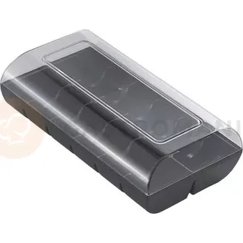 Nádoba na led Dekorativní obal na 12 makronek, černý | SILIKOMART, Macado 12