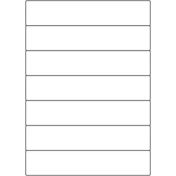 Speciální papír Etikety PRINT 190x38 mm bílé lesklé pro inkoustový tisk (50xA4)