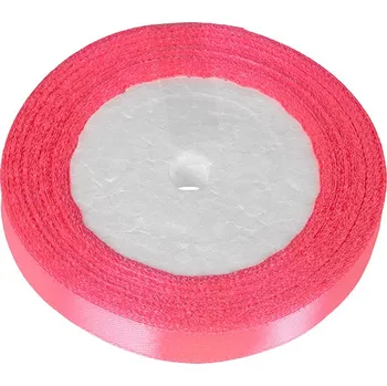 Stuha Stuha saténová tmavě růžová 12 mm/ 22,5m