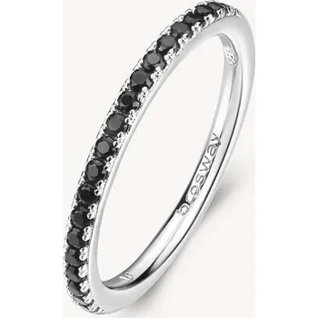 Prsten Prsten Brosway Fancy Mistery Black FMB69 Velikost 54