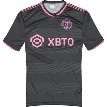 Fotbalový míč Dětský dres Messi Miami černý Velikost: 122