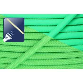 Lano Paracord 550 fluorescentní zelená Jednotka: 50m