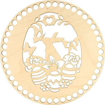 Velikonoční dekorace Dřevěné dno na velikonoční košík 20cm