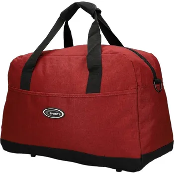 Sportovní taška Středně velká sportovní taška bordově červená