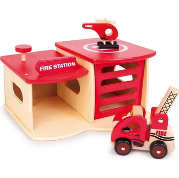 Dřevěná hračka Small Foot Požární stanice