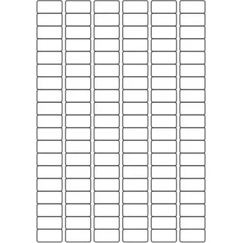 Samolepící etiketa Etikety PRINT 30x15 mm bílé pololesklé 250 g/m2 (50xA4), 114 etiket na archu