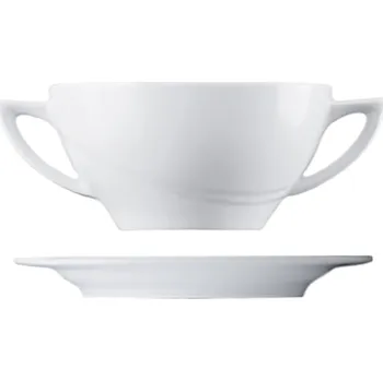 Lilien | Šálek s podšálkem na polévku, bílý, 300 ml, Atlantis
