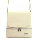MiaMore Kožená dámská crossbody kabelka krémová
