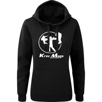 Pánská mikina Mikina dámská Krav Maga self defence - černá