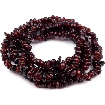 Galanterie Minerální zlomky Granát na dvojité polyesterové niti