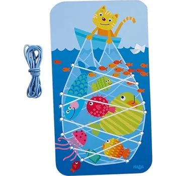 Dřevěná hračka Haba Provlékací hra rybolov