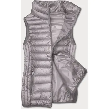 Dámská vesta Šedá dámská vesta se stojáčkem (B2722-9) odstíny šedé S (36)