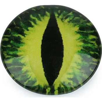 Galanterie Skleněné oči k nalepení drak Ø25 mm