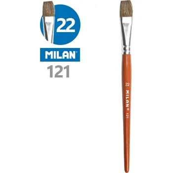 Umělecký štětec Milan Štětec plochý MILAN č. 22 - 121 450802