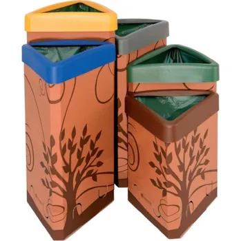 Odpadkový koš Odpadkový koš na tříděný odpad DELTA LIGHT 19-23-27 l - 27 l,žlutá