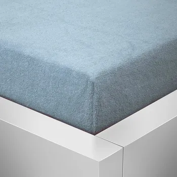 Prostěradlo Homeville froté prostěradlo české výroby světle modrá 30cm výška - 140x200 cm