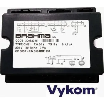 Příslušenství ke kotli Řídící a zapalovací automatika Brahma CM 31, Tw 30s, Ts 5s