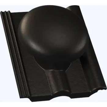 betonová krytina KMB BETA Elegant Taška betonová odvětrávací komplet Beta o 110 mm černá