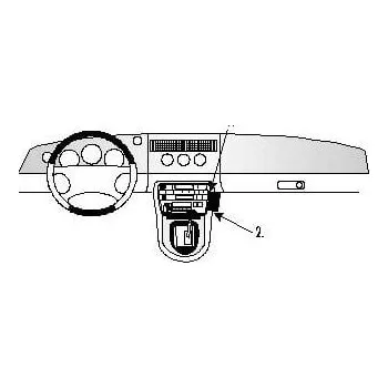 Brodit ProClip montážní konzole na palubní desku pro Jaguar XK8 / XKR 97-06, 852430