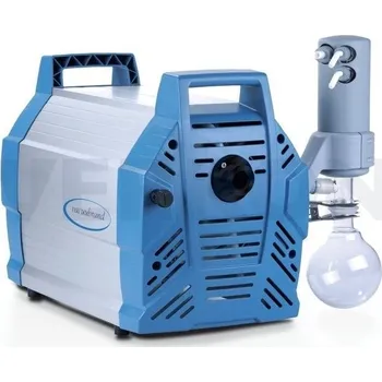 Čerpadlo Stanice vakuová Vacuubrand, bez regulace vakua, Typ: MD 4C NT +AK SYNCHRO+EK, Vývěva: Třístupňová, čtyřkomorová, Rychlost čerpání [l/min]: 56,7, Mezní tlak [mbar abs.]: 2