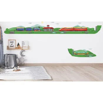 Samolepící dekorace Nálepky na zeď vlaky | Plotbase s.r.o.