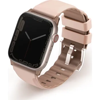 Chytré hodinky UNIQ LINUS AIROSOFT SILICONE APPLE WATCH STRAP 41/40/38MM - ROSE PINK (PINK)